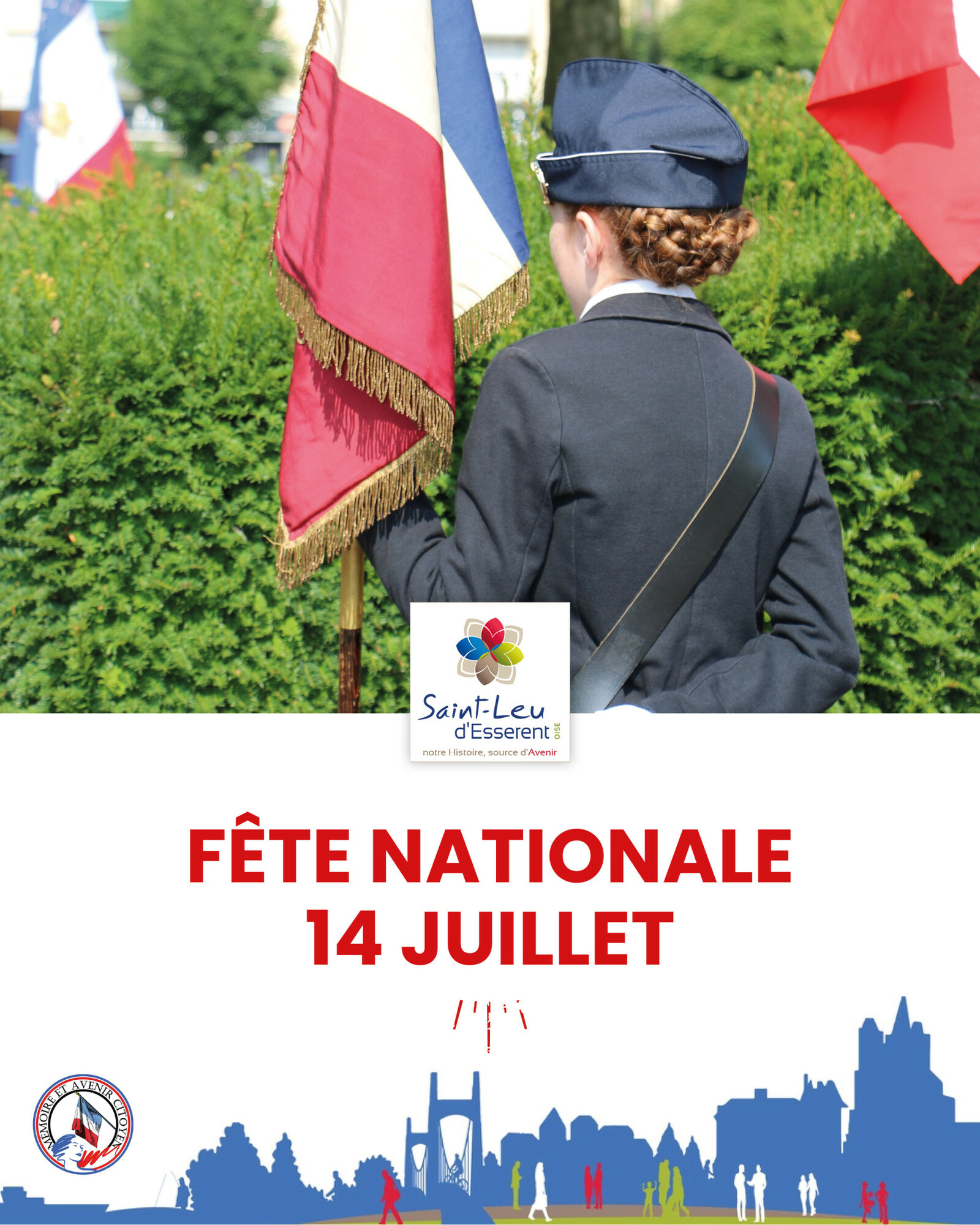 visuel de la comm&eacute;moration de la f&ecirc;te nationale